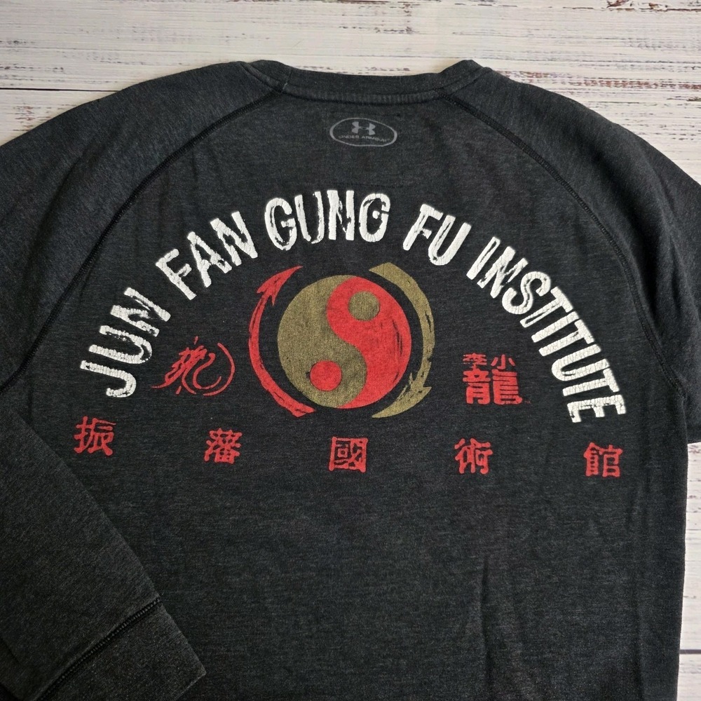 Under Armour Bruce Lee Roots Of Fight Bloodlines Crewneck Sweatshirt Mens Small